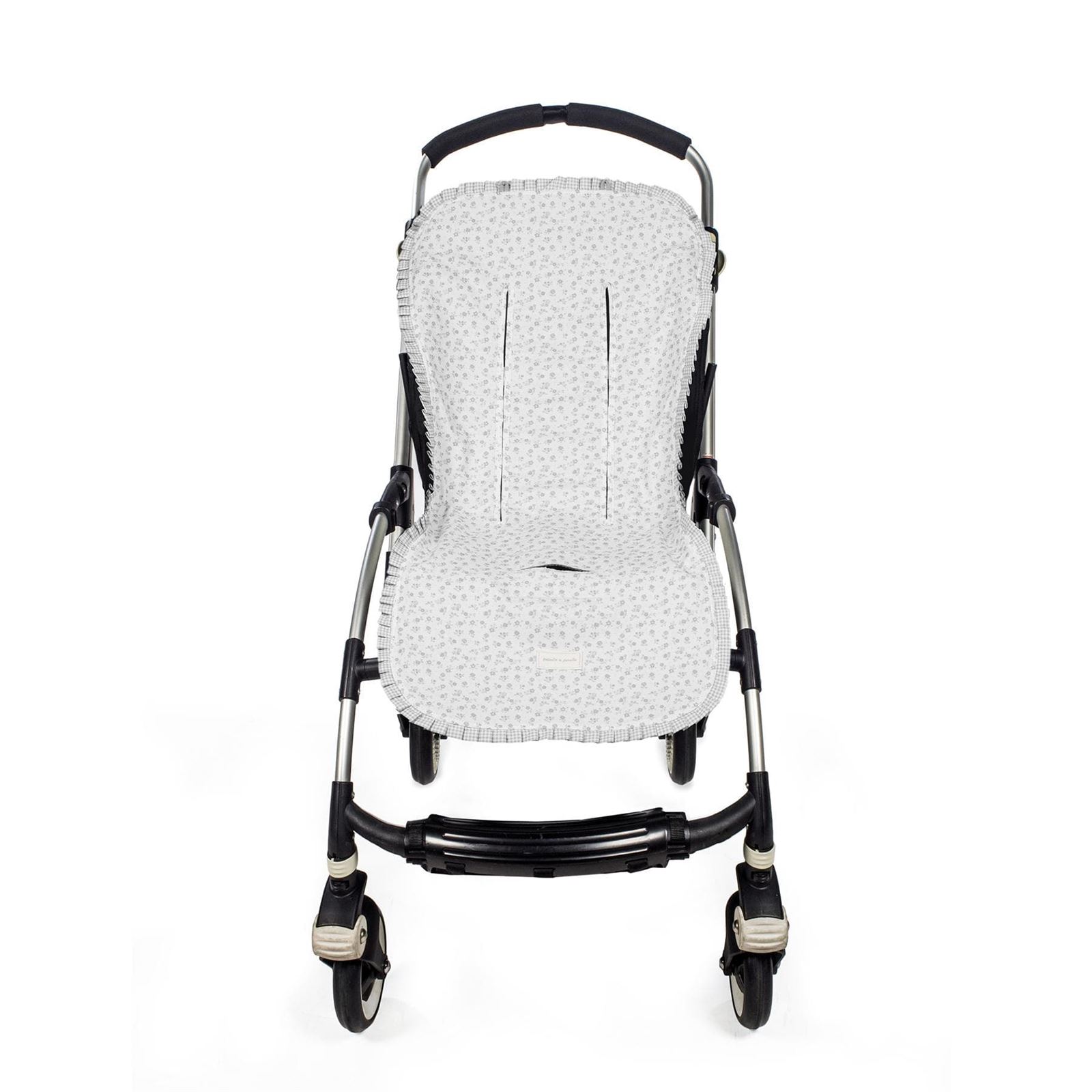 Colchoneta Little Bloom Flor Gris - Imagen 2