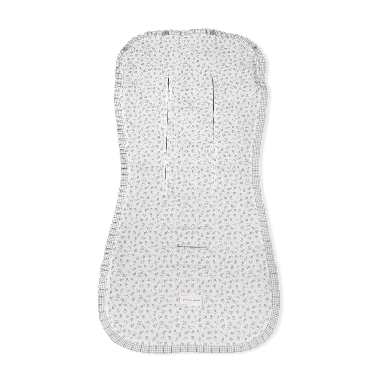 Colchoneta Little Bloom Flor Gris - Imagen 5