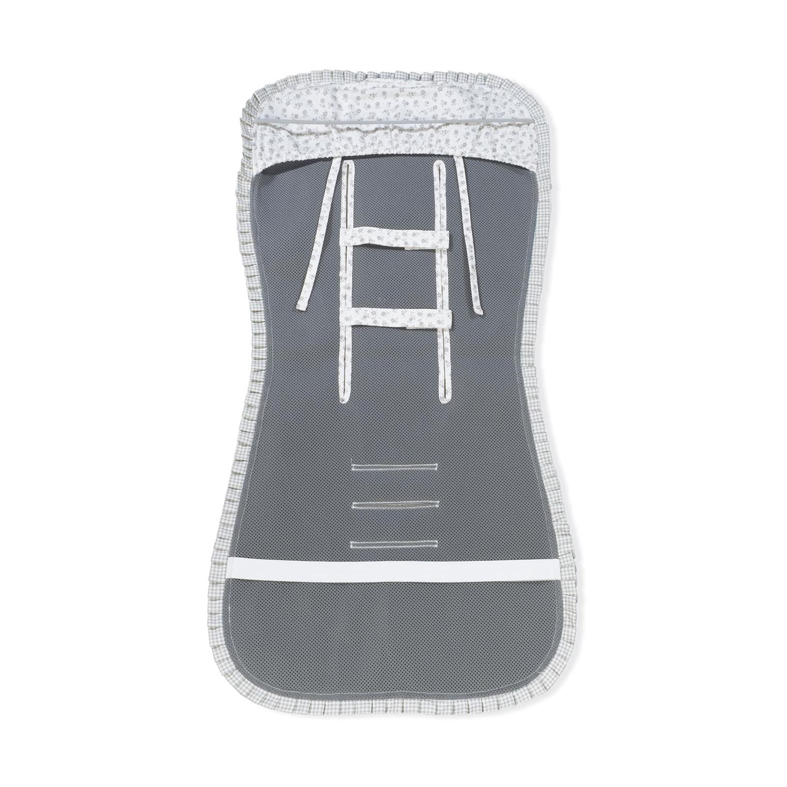 Colchoneta Little Bloom Flor Gris - Imagen 6