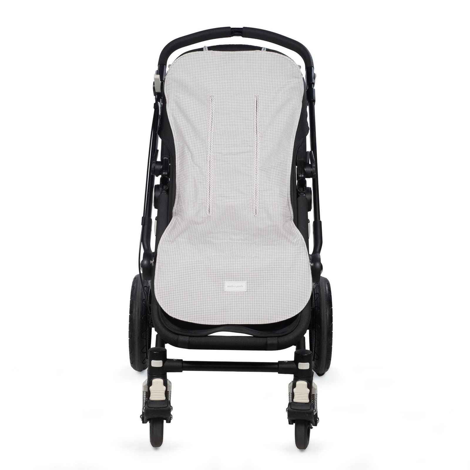 Colchoneta Little Bloom Vichy Gris - Imagen 1