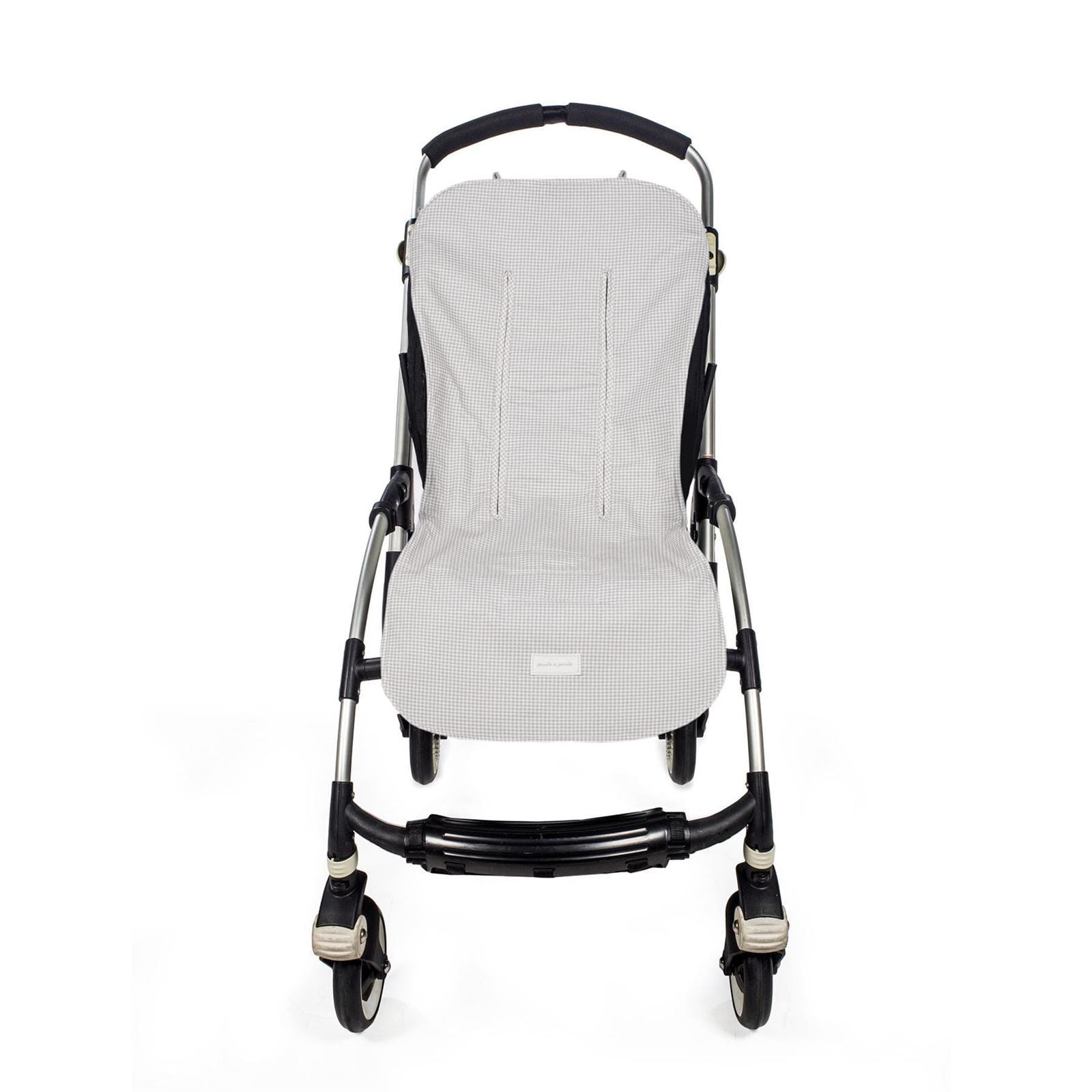 Colchoneta Little Bloom Vichy Gris - Imagen 2