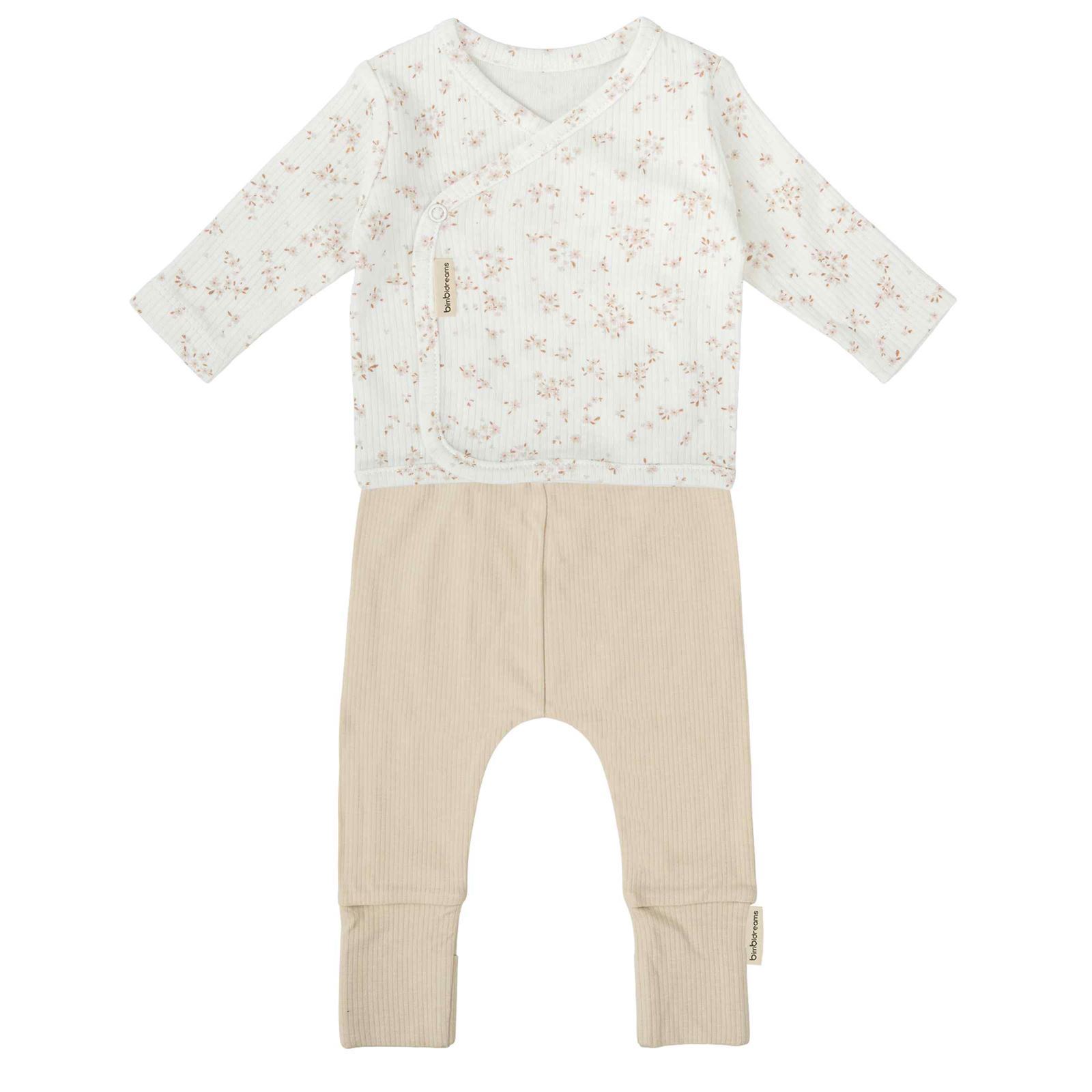 Conjunto de Jubón, Polaina y Gorrito Anäis Lino 0-1M - Imagen 1