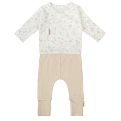Conjunto de Jubón, Polaina y Gorrito Anäis Lino 0-1M - Imagen 1
