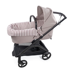 Cubre Cuco Dual + Funda Colchón Cherry Rayas - Imagen 1