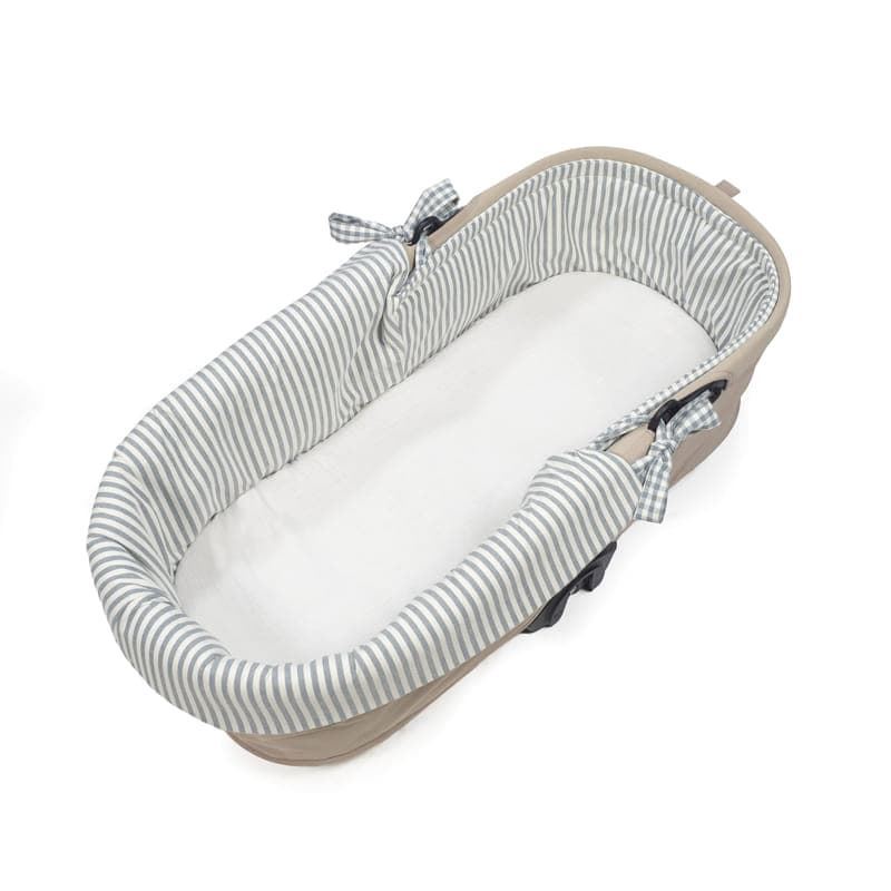 Cubre Cuco Dual + Funda Colchón Praliné Vichy Matcha - Imagen 6