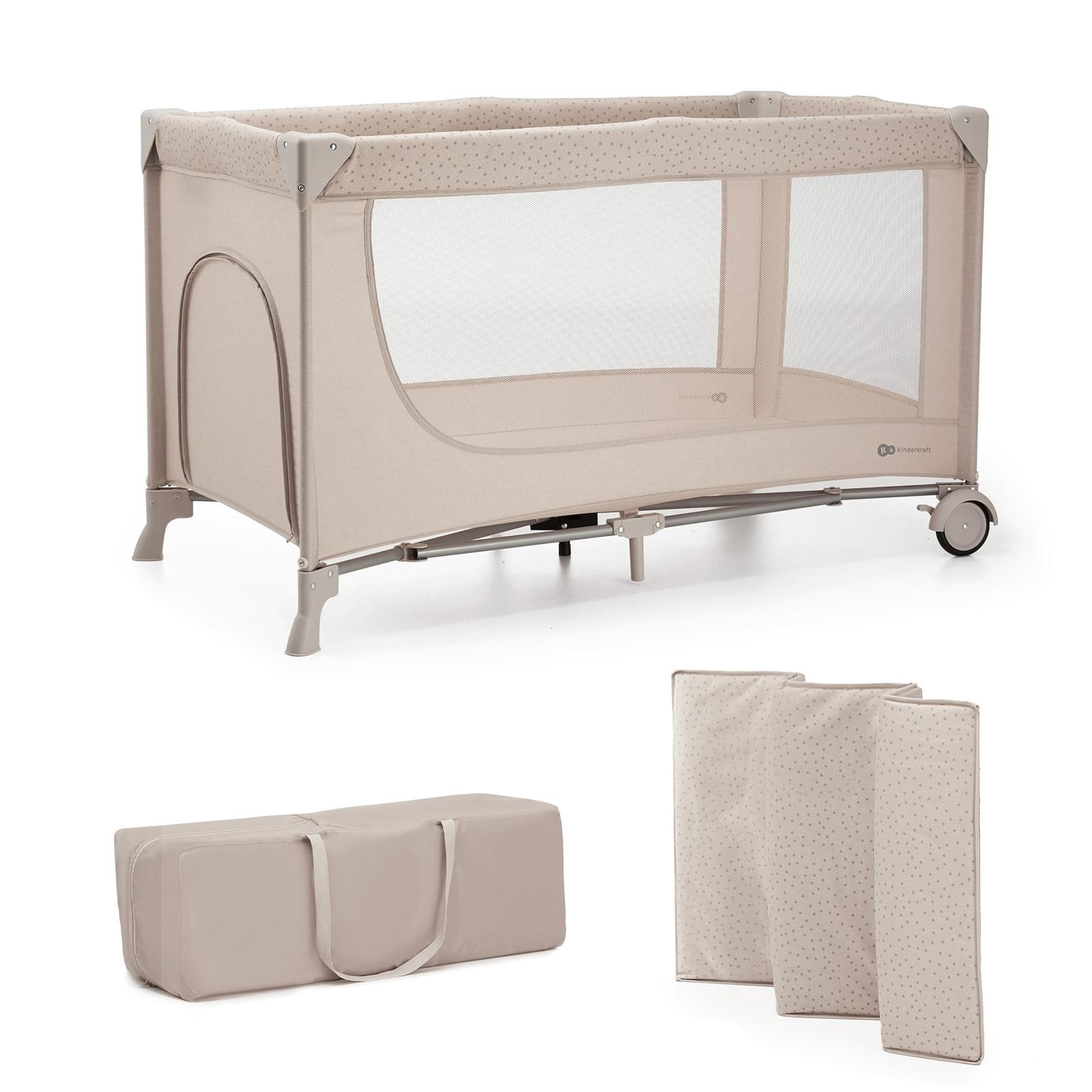 CUNA VIAJE 2 EN 1 BEIGE - Imagen 1