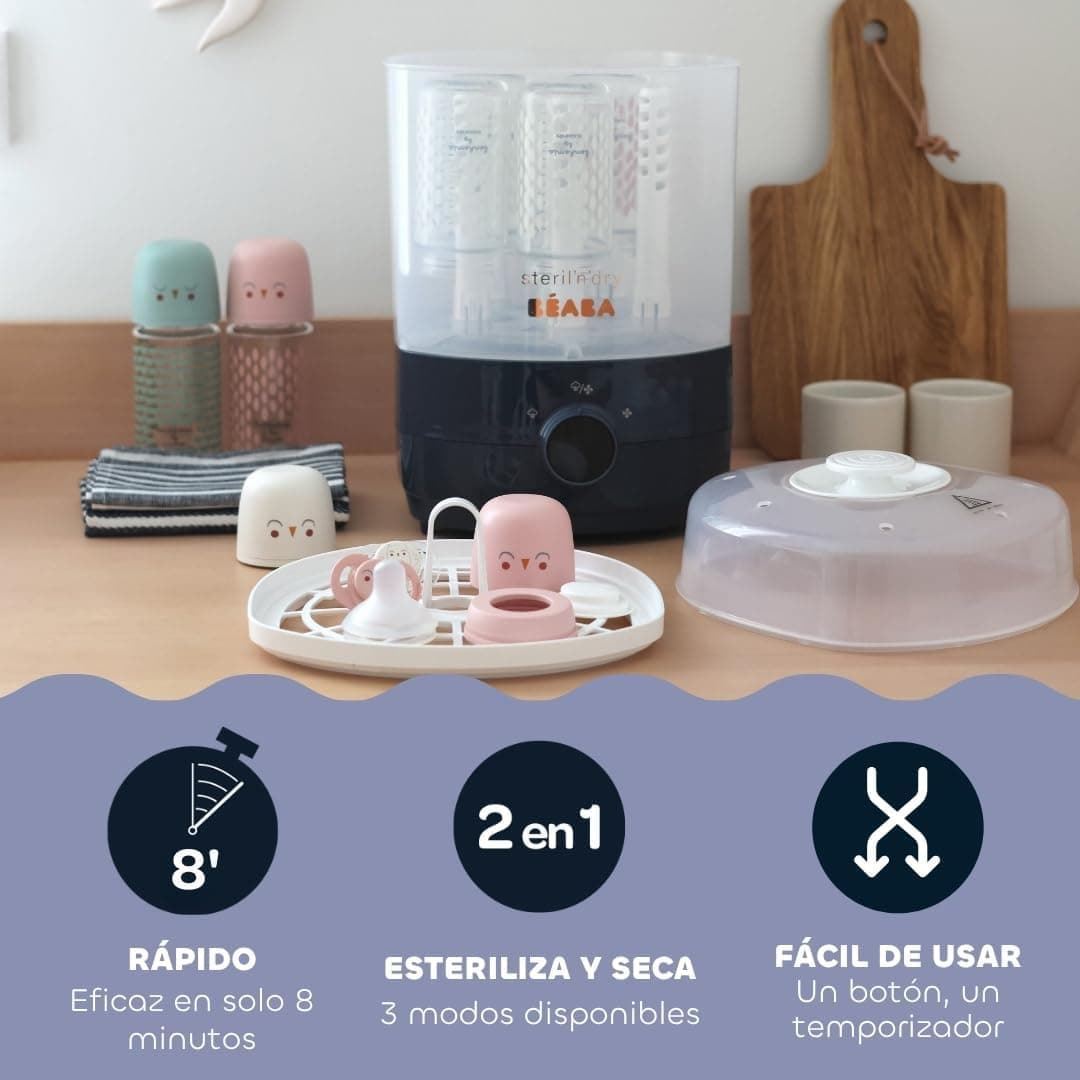 Esterilizador biberones Béaba Steril'n'Dry con secado - Imagen 2
