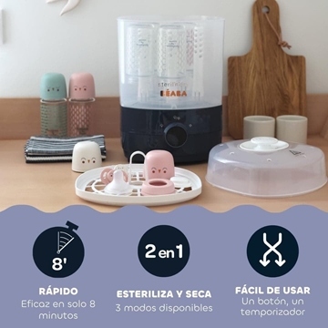 Esterilizador biberones Béaba Steril'n'Dry con secado - Imagen 2