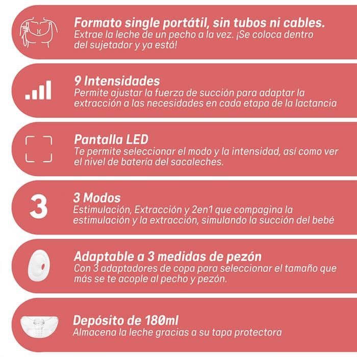 Extractor Manos Libres + Biberón Zero.Zero 120 ml Suavinex - Imagen 10