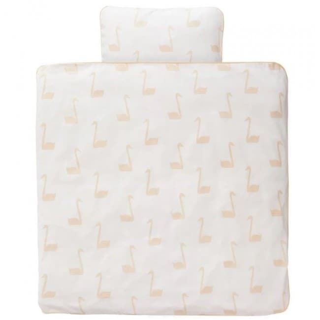 Funda Nórdica + Funda Almohada Cuna Cisne Melocotón - Imagen 1