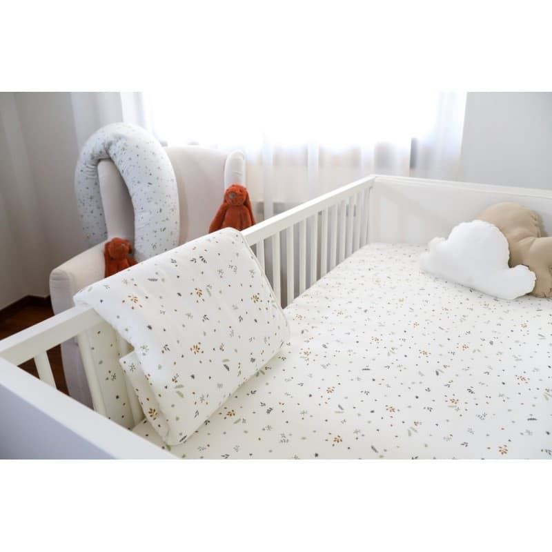 Funda Nórdica + Relleno + Bajera + Funda de Almohada Cuna Hojas - Imagen 2
