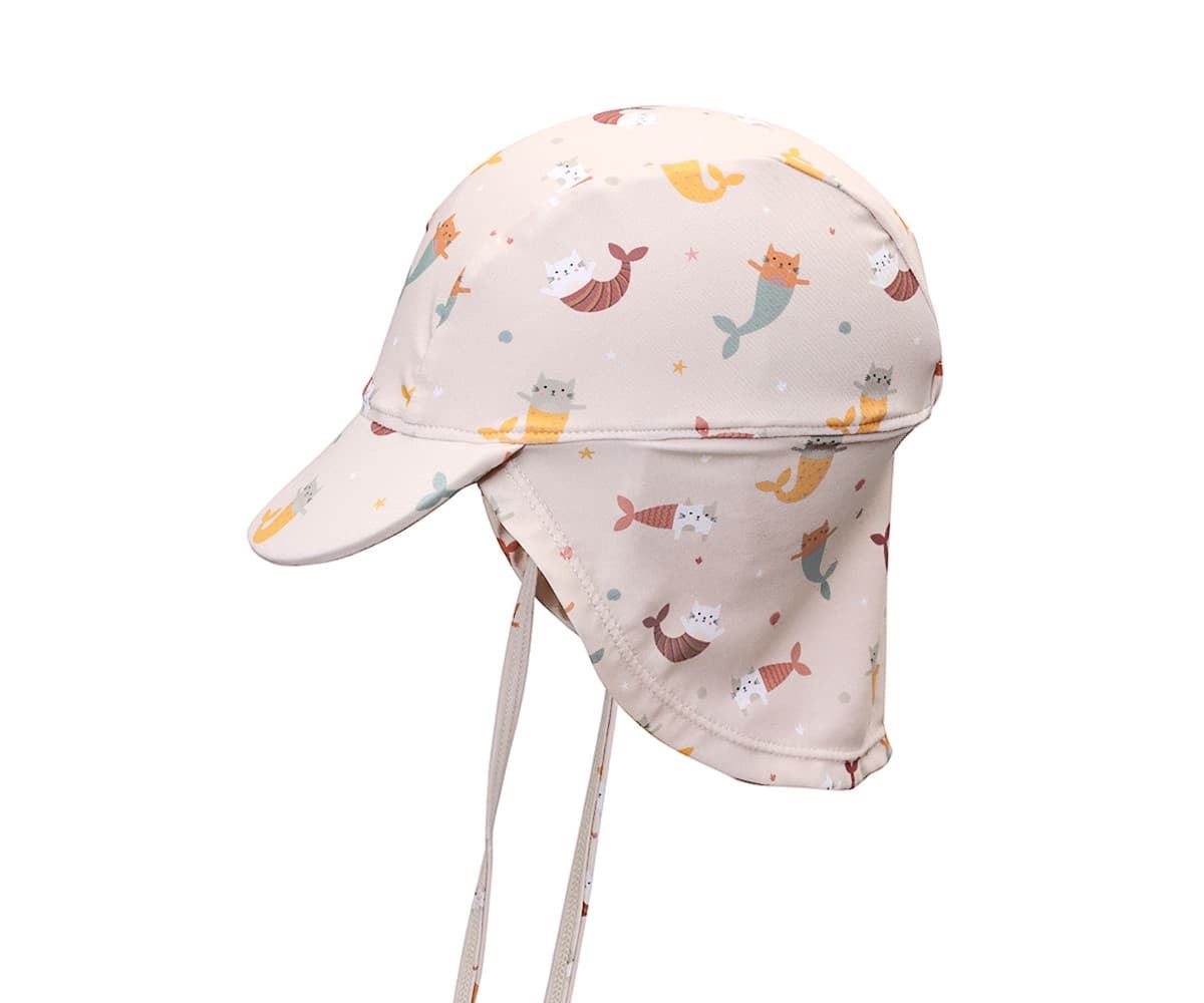 Gorro de Playa Bebé Mermaid Cats - Imagen 1