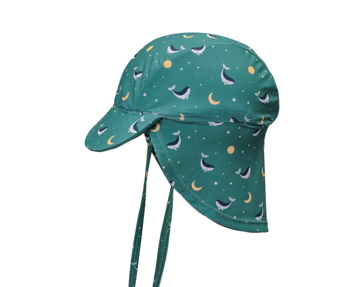Gorro de Playa Bebé Whale Teal - Imagen 1