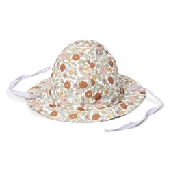 Gorro Reversible Vintage Flowers 12-18M - Imagen 1