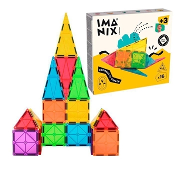 Juego Construcción Magnética Imanix 16 Piezas - Imagen 1