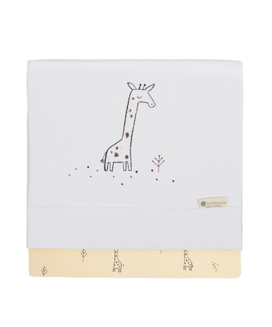 Juego Sábanas Maxicuna Punto Giraffe - Imagen 1