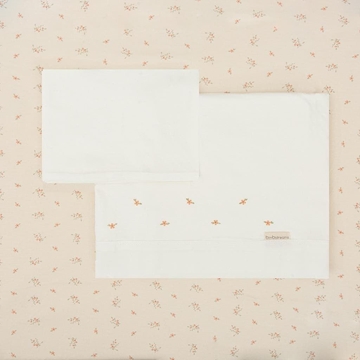 Juego Sábanas Punto Minicuna Dalia Rosa - Imagen 1