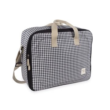 Maleta Maternal I love Vichy negra - Imagen 2