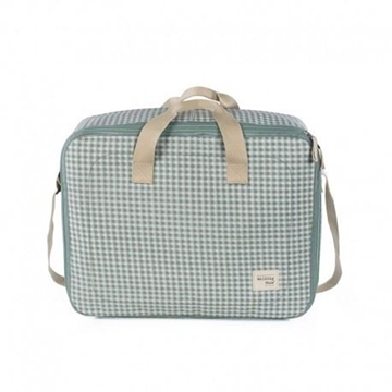 Maleta Maternal I love Vichy verde - Imagen 1
