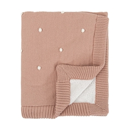 Manta Tricot Coralina Dots - Imagen 1