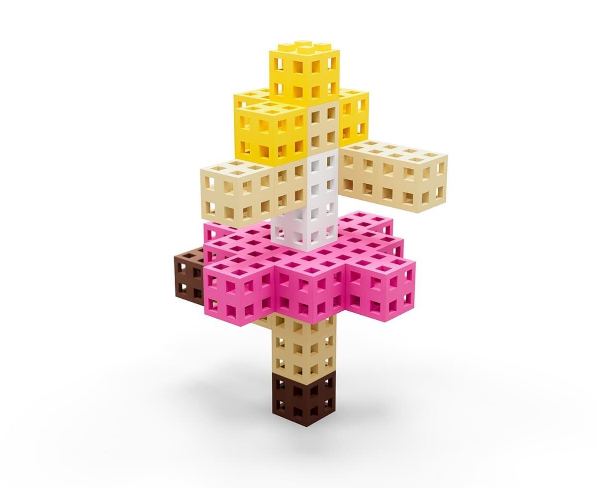 MELI CUBE CLASSIC PINK 100 ELEMENTOS - Imagen 3