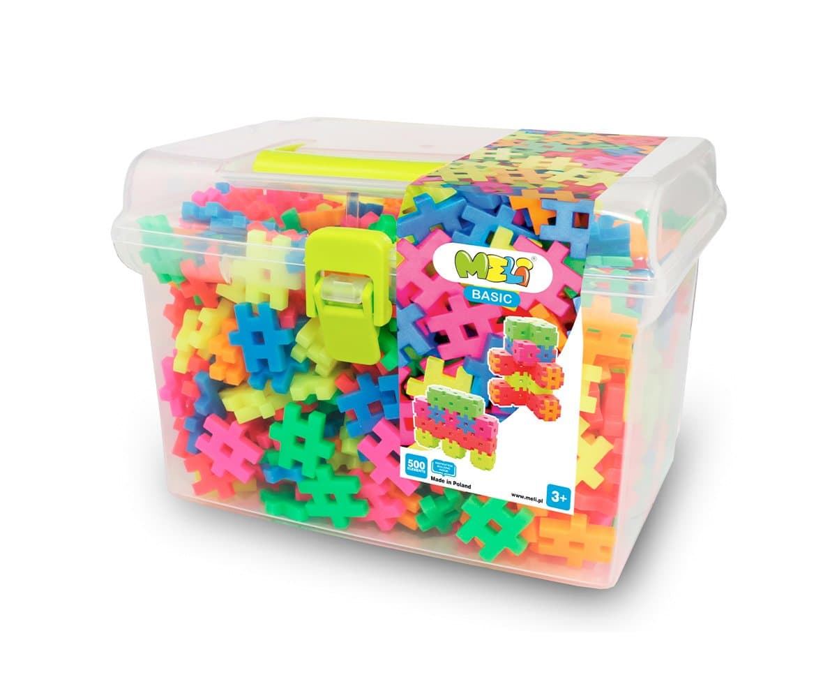 MELI TRAVEL BOX BASIC NEON 500 ELEMENTOS - Imagen 1