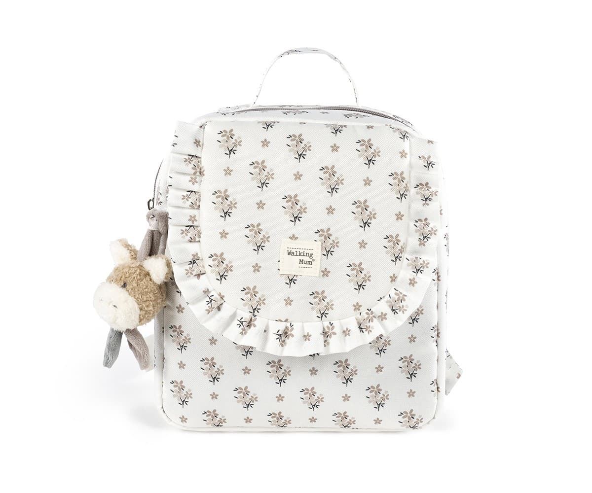 MOCHILA INFANTIL BOTTON FLORES - Imagen 1