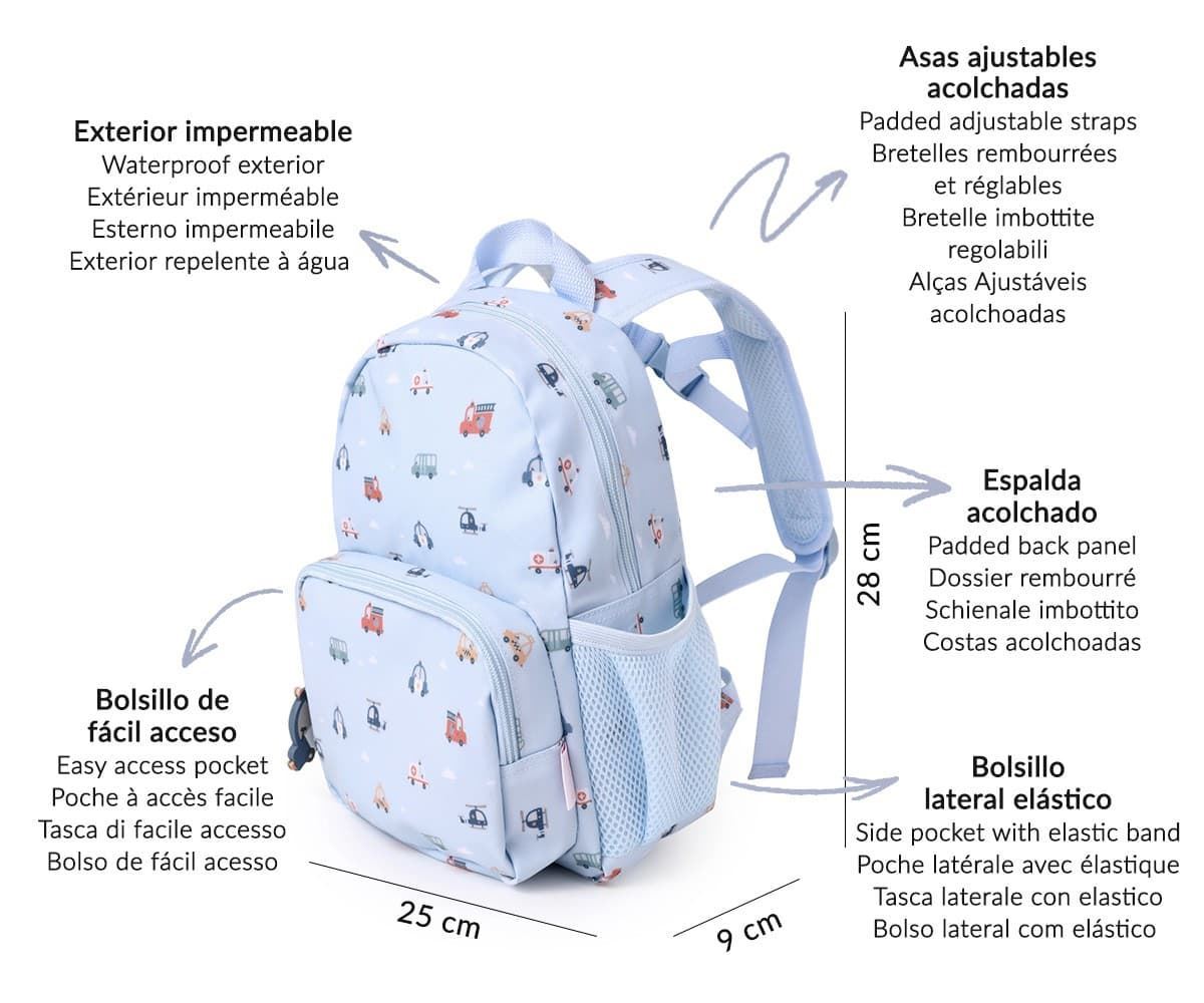 Mochila Infantil City Cars - Imagen 4