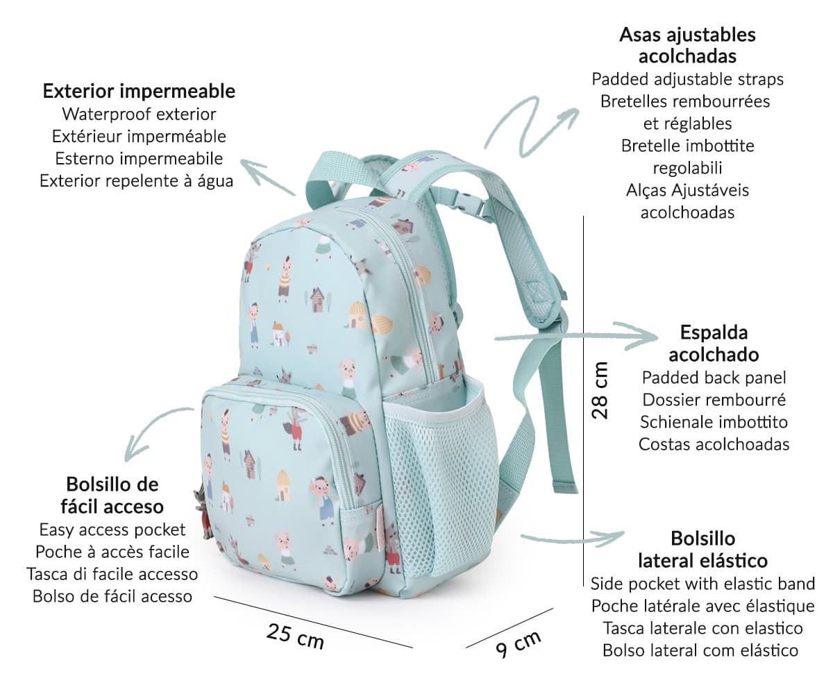 Mochila Infantil The Three Little Pigs - Imagen 3