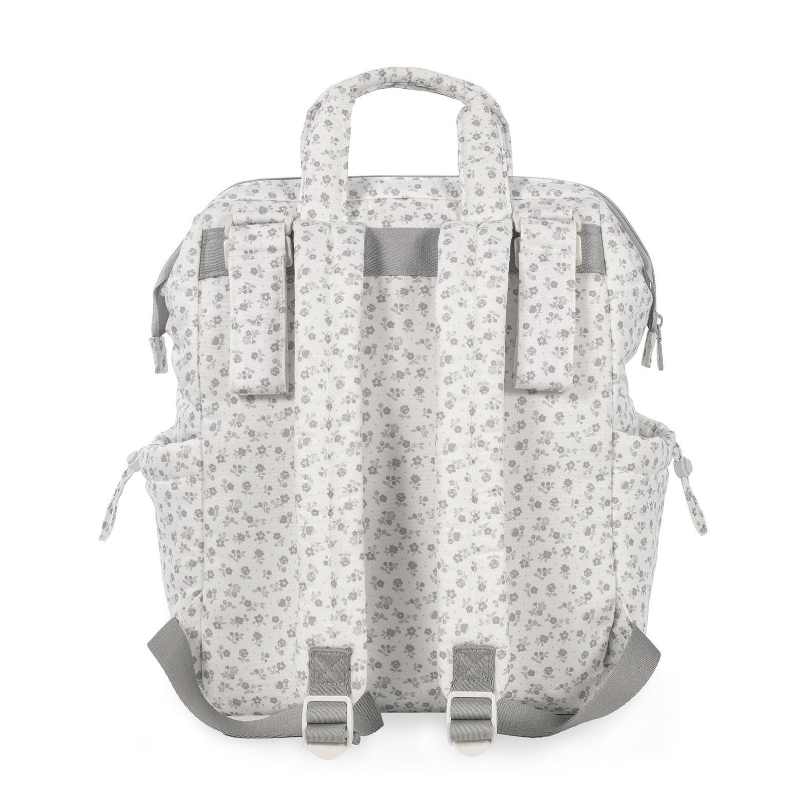 Mochila Little Bloom Flor Gris - Imagen 4