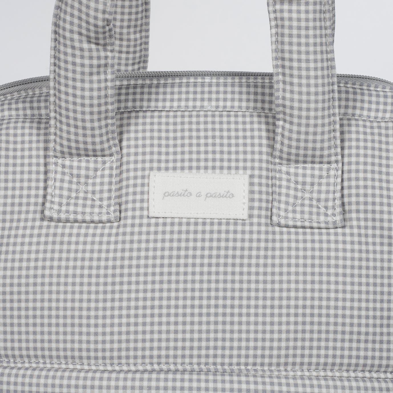 Mochila Little Bloom Vichy Gris - Imagen 2