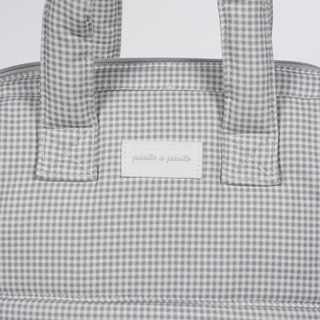 Mochila Little Bloom Vichy Gris - Imagen 2