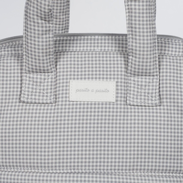 Mochila Little Bloom Vichy Gris - Imagen 2