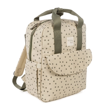 Mochila maternal Corazones Poppy Musgo - Imagen 2