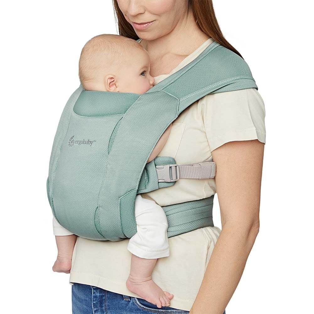 Mochila porteo ergonómica Embrace Soft Air salvia - Imagen 2