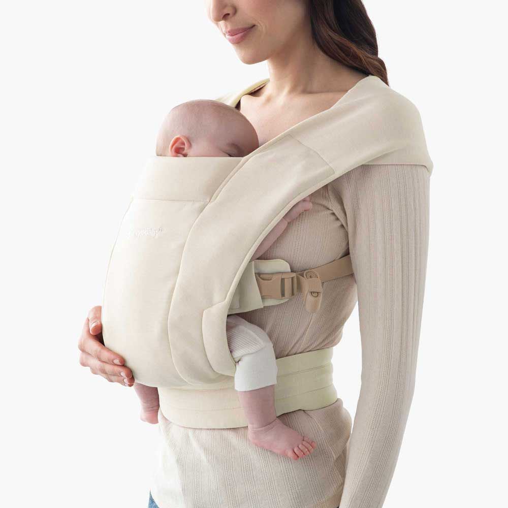 Mochila porteo ergonómica Embrace Soft knit crema - Imagen 2