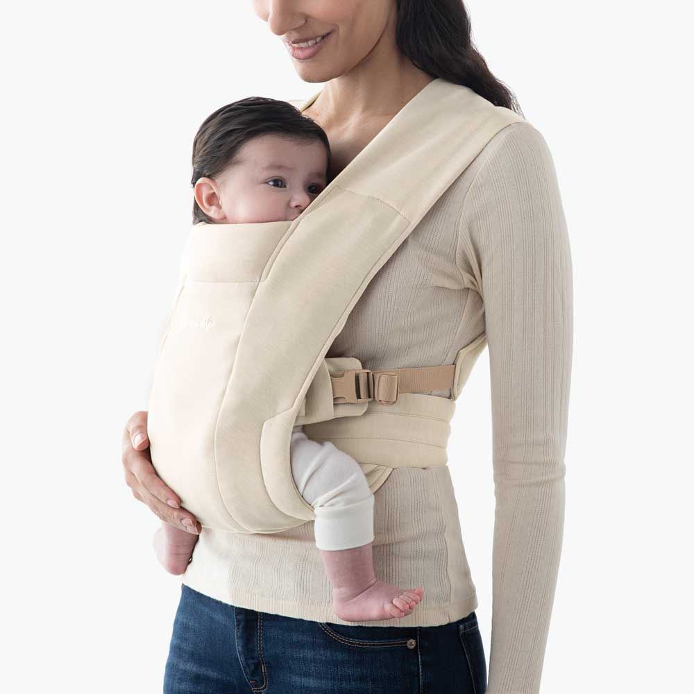 Mochila porteo ergonómica Embrace Soft knit crema - Imagen 4
