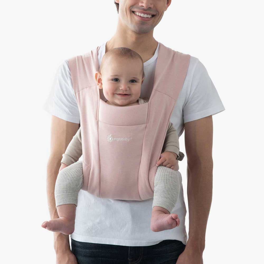 Mochila porteo ergonómica Embrace Soft Knit rosa - Imagen 4