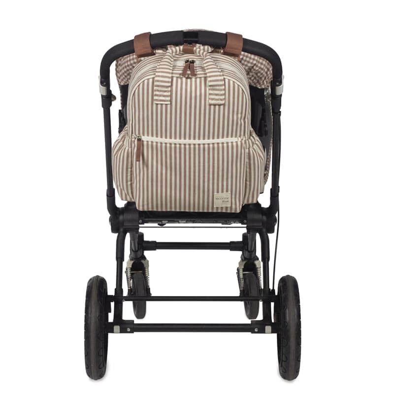 Mochila Praliné Rayas Moka - Imagen 9