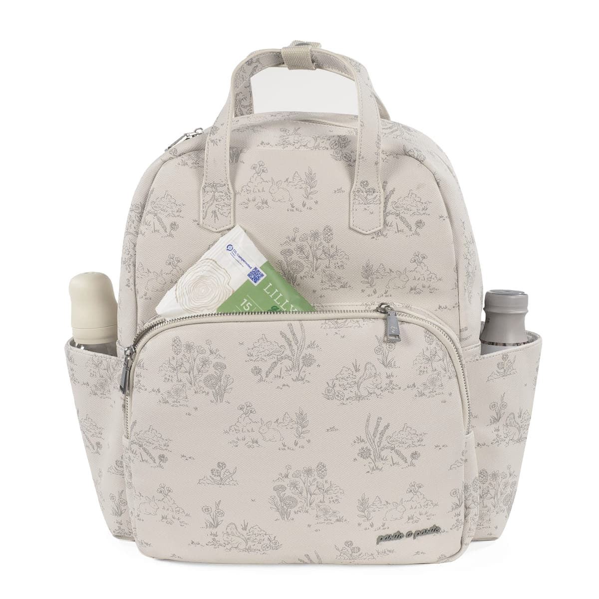 Mochila Toile de jouy Cream - Imagen 7