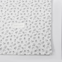 Muselina Little Bloom Flor Gris - Imagen 2