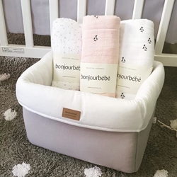 Muselinas de Bambú 120 x 120 Bonjourbébé - Imagen 1