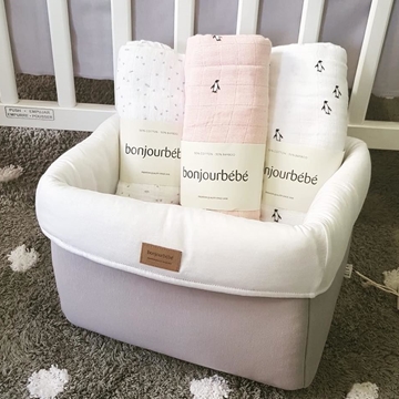 Muselinas de Bambú 120 x 120 Bonjourbébé - Imagen 1