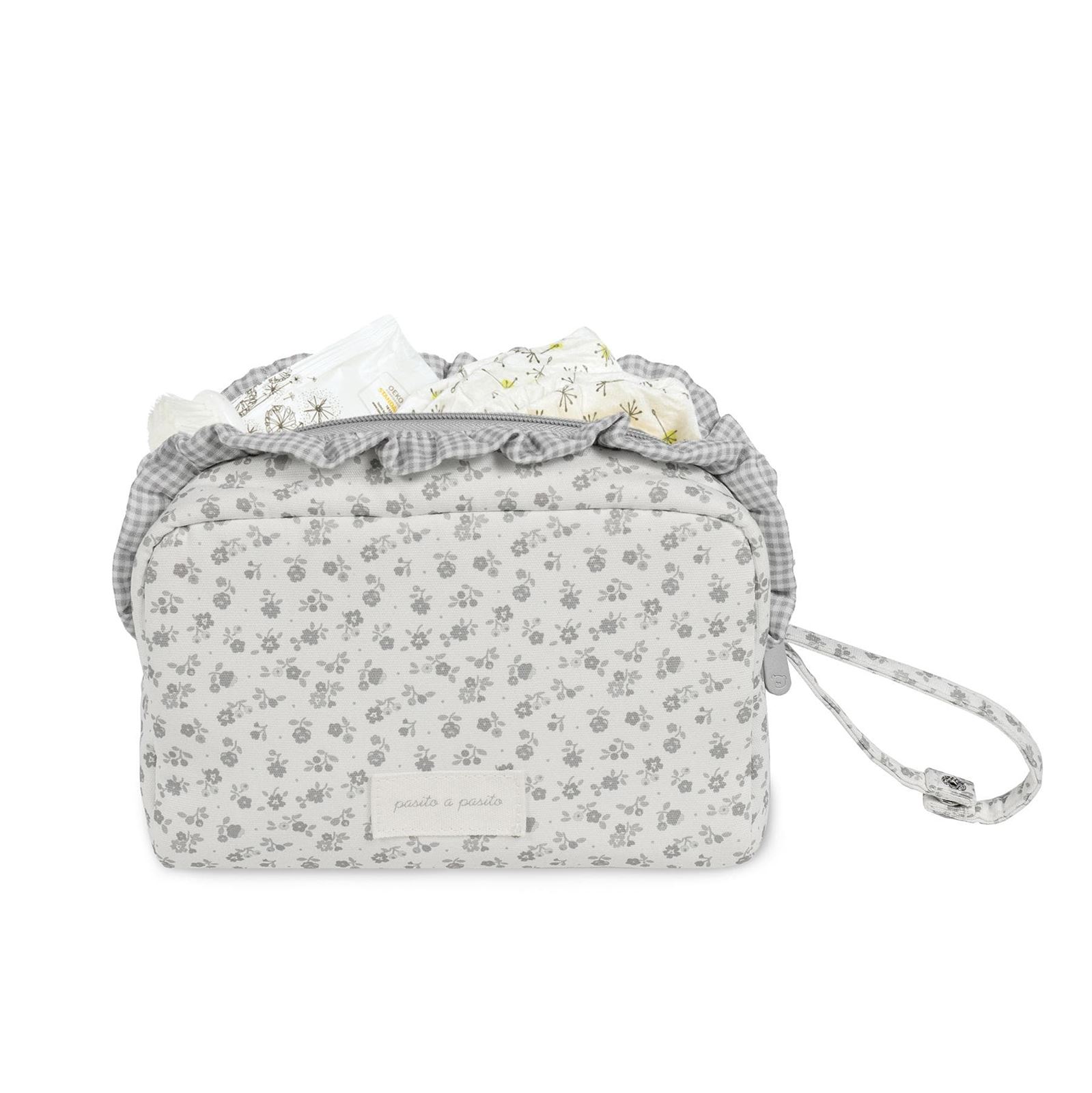 Neceser Little Bloom Flor Gris - Imagen 4