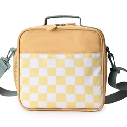 Nevera Rígida Stripes Yellow chess - Imagen 1