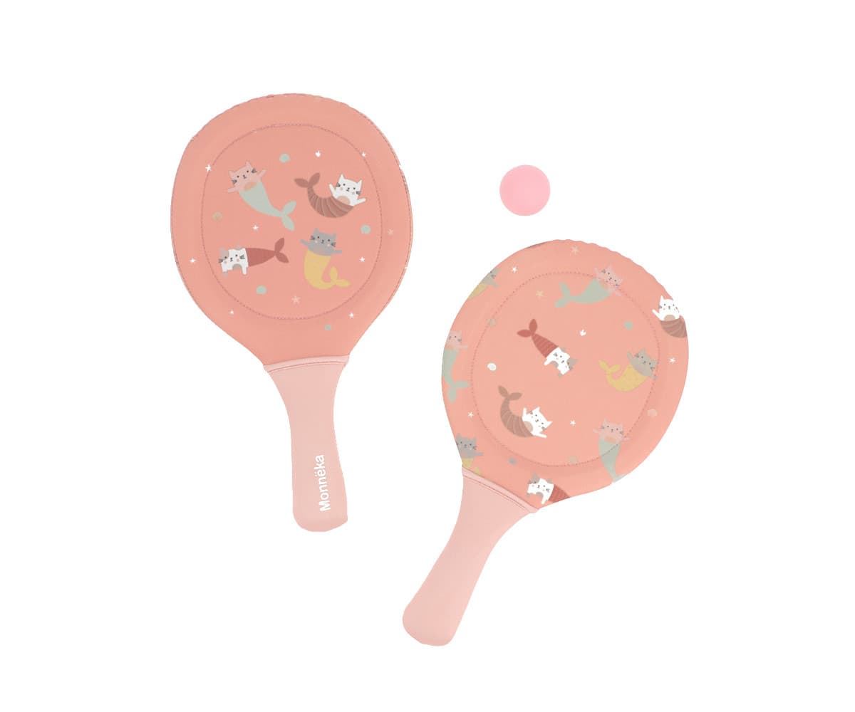 Palas de Playa Neopreno Mermaid Cats - Imagen 1