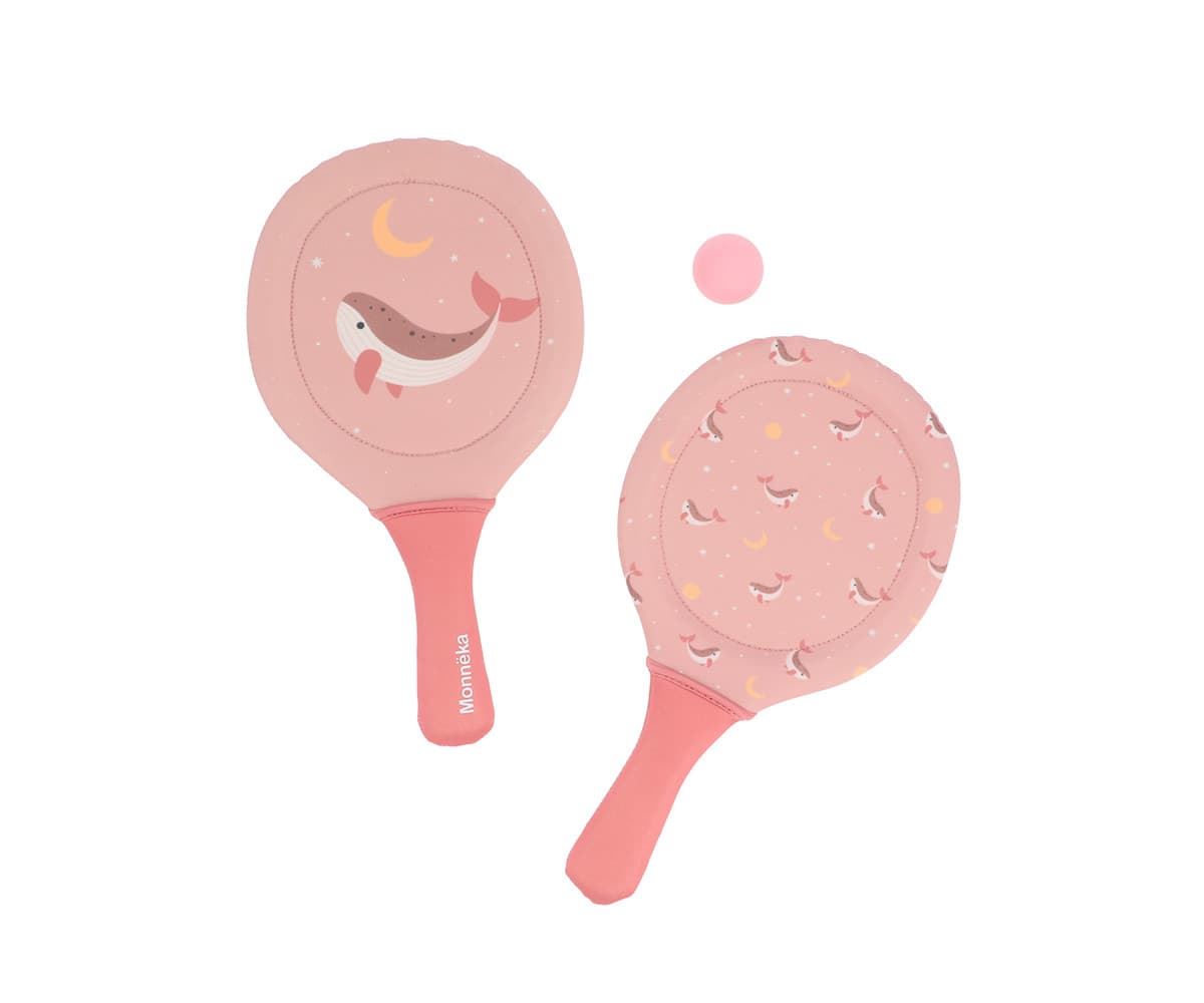 Palas de Playa Neopreno Whale Pink - Imagen 1