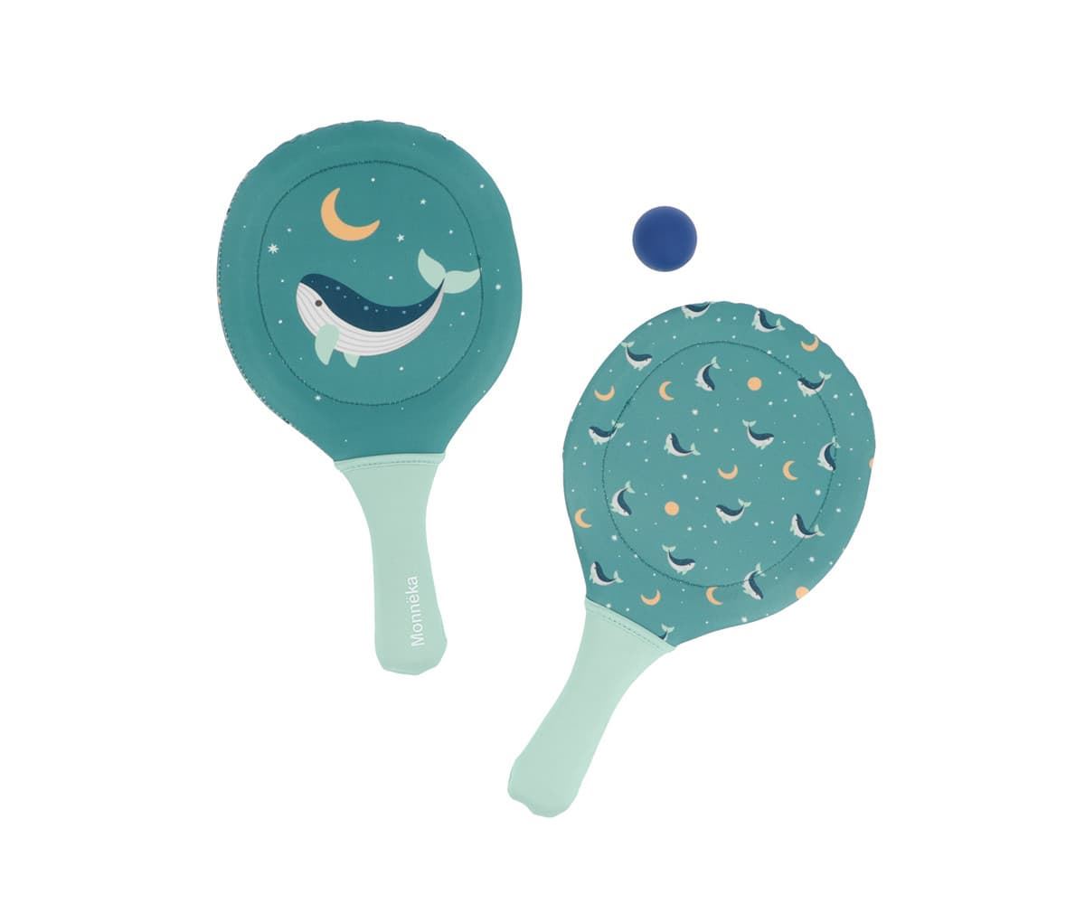 Palas de Playa Neopreno Whale Teal - Imagen 1