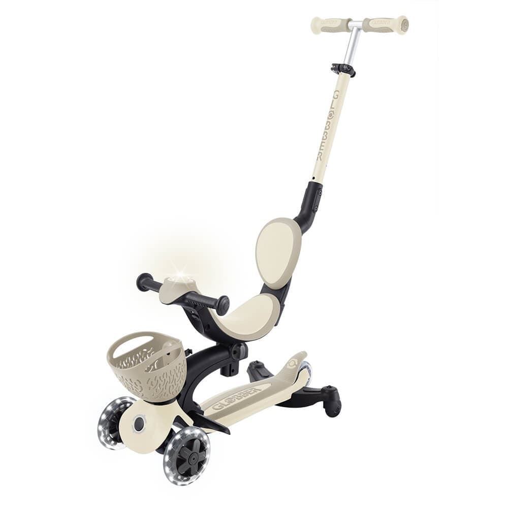 Patinete Globber Go Up Baby Lights 360 Taupe - Imagen 1