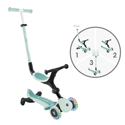 Patinete Go Up Active Luces 360º Menta Globber - Imagen 2